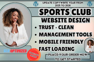 sports club, team website, soccer club, athlete portfolio, league management