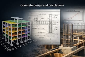 do structural concrete design and calculations as per aci 318 using etabs
