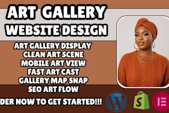 art gallery website, artist portfolio website, exhibition website online art