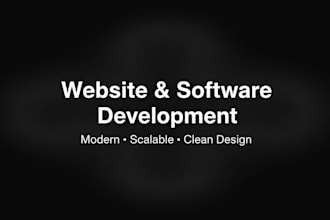 develop websites and software applications end to end