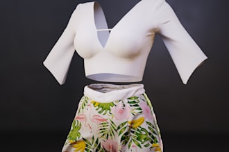 design high quality 3d outfits and garments for games and second life