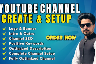 create and setup youtube channel