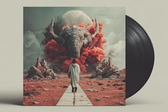 unique music album cover art