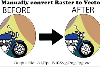 do  vector tracing and convert raster to vector