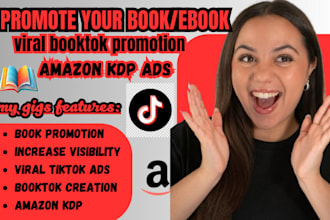 do amazon kdp book promotion using viral booktok video, book promotion