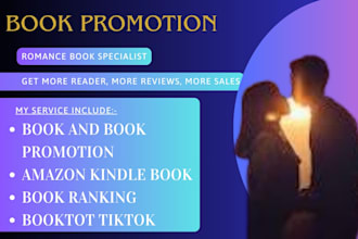 promote your romance booktok tik tok book promotion video marketing