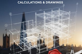 be your structure engineer for calculation and drawings of UK regulation