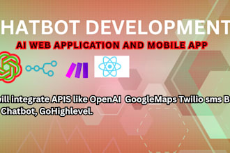 develop custom functional ai gpt chatbot for websites or business