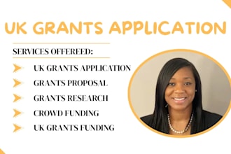 write professional UK and eu grant proposals to secure charity funding