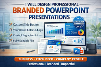 design professional branded powerpoint presentation