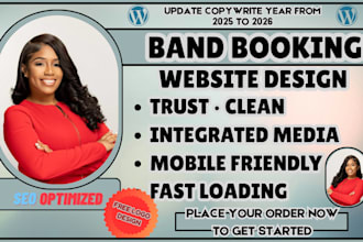 band booking website musician epk, booking website, artist portfolio