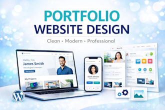 create a responsive portfolio website design