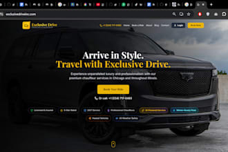 develop an automated chauffeur dispatch and booking platform