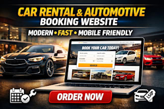design redesign car rental dealership automotive car detailing booking website