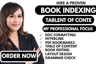 do precise and well structured book indexing for nonfiction, academic, and self