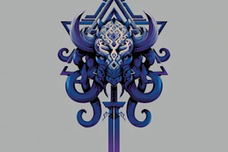 awesome rpg fantasy or sci fi logo for you