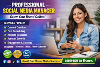 manage and grow your social media accounts organically