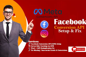setup facebook conversion API and fix fb pixel tracking issues