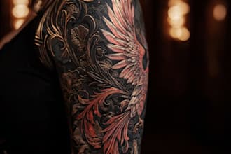 design a custom tattoo design as a tattoo artist