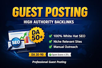 provide high authority guest posting backlinks