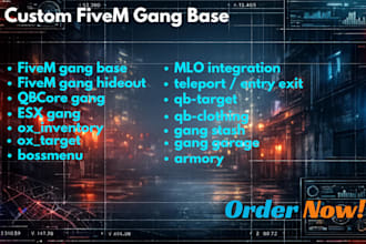 create a custom fivem gang base