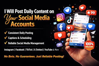 manage daily posts on your social media
