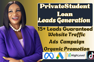 run private student loan google ads debt consolidation leads tiktok ads campaign