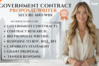 write government contract, bid proposals, rfp , rfq