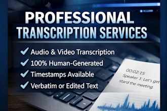 transcribe audio and video files