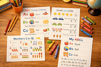 create printable kids worksheets for preschool and learning
