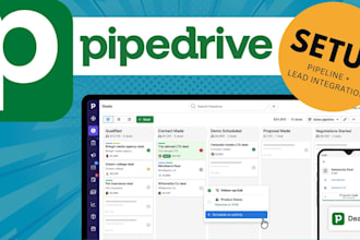 set up or fix your pipedrive CRM pipeline and automations