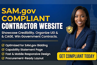 do sam gov registration and government contractor website design