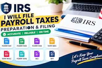 do us tax returns, us tax filling, llctax, business tax 1120 1040 5472 1065 cpa
