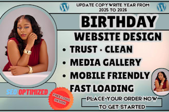 birthday website, event planner, party venue, booking website, celebration web