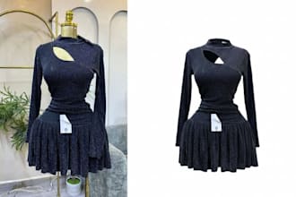 ghost mannequin photo manipulation change photo background cloth wrinkle removal