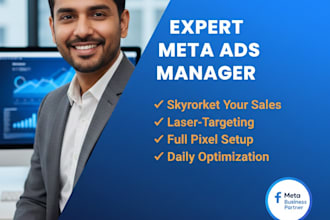 setup and optimize facebook mata ads campaign for sales
