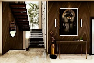 3d visualisation of your bedroom, living room, and bathrooms