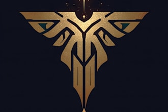 awesome rpg fantasy or sci fi logo for you