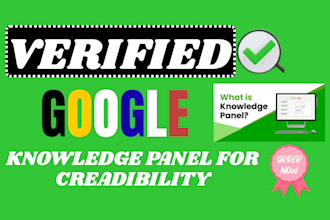 craete google knoowledge for a person or knowledge graph for authors