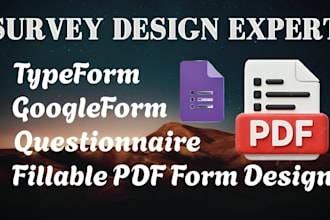 create any type of online survey, questionnaire form using google form, jotform