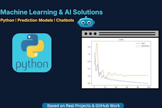 develop machine learning and ai model using python