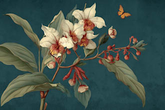draw botanical illustration art for you