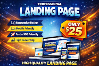 create or re create high converting landing page