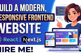 build a fast, SEO ready react or nextjs website with clean code,pixel perfect UI