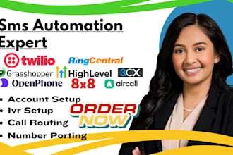 setup twillio ringcentral aircall dialpad ai ivr a2p 10dlc tcr reg openphone