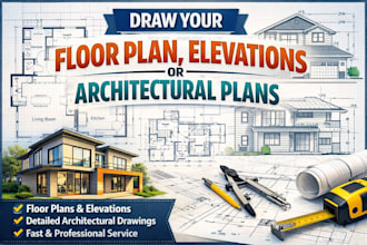 draw your floor plan, elevations or architectural plans