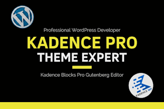 create a professional wordpress websites with kadence theme pro