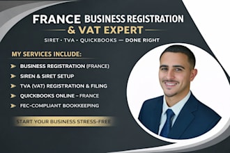 handle your french business registration, vat, french quickbooks bookkeeping