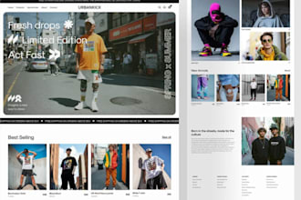 design shopify website, redesign y2k streetwear store, y2k clothing dropshipping