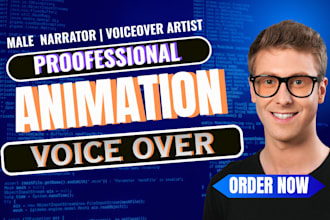 record animation voice over, kids cartoon, game voice over, audiobook narrator